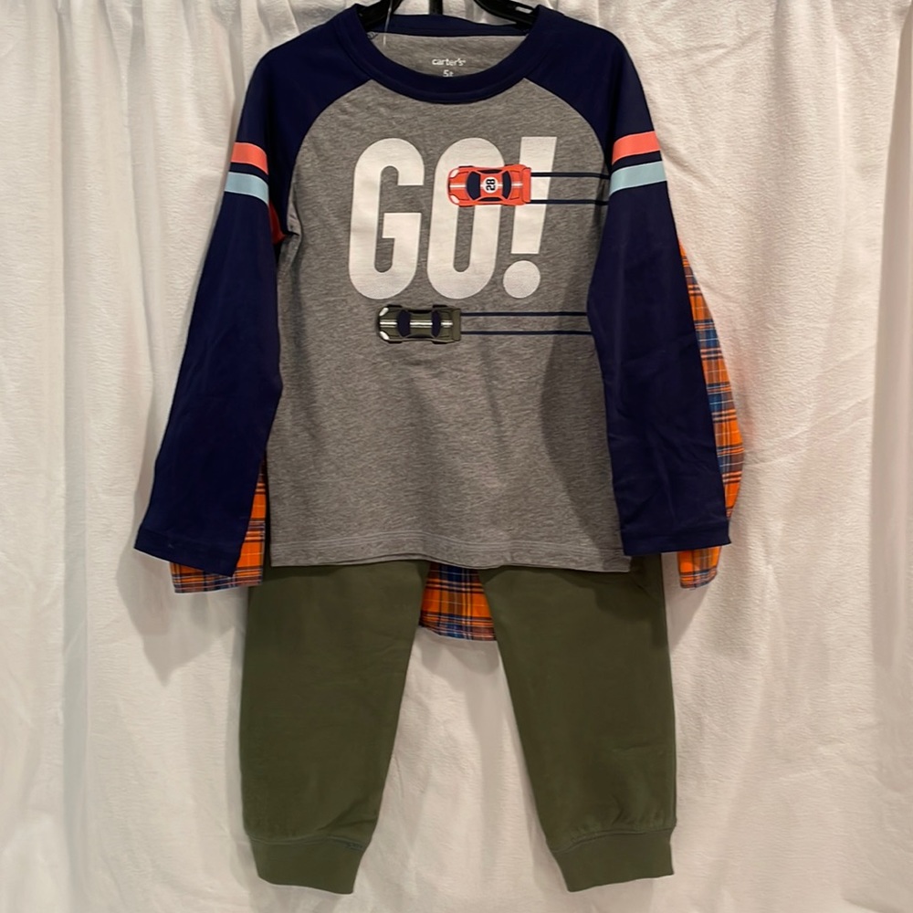 Carter’s Boys Race-car 3-piece Set
